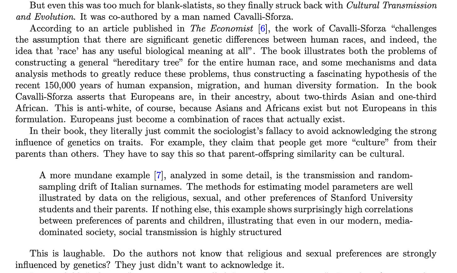 Reply to "Genes, culture, and scientific racism"
